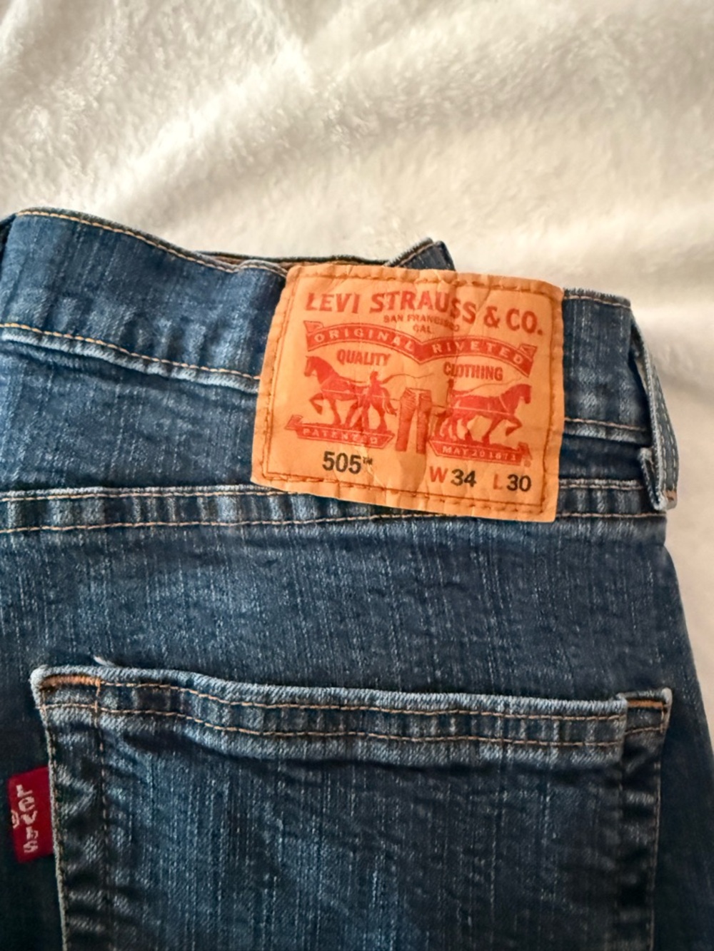 Levi’s 505 Men’s Jeans 34x30 Size 34 - Picture 6 of 7